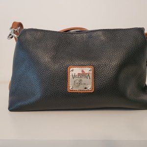 NWT VALENTINA CROSSBODY BAG CLUTCH Pebble Shimmer. Two removable straps, 11" lon